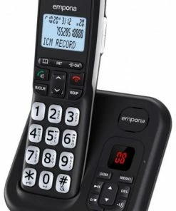 Schnurlose Telefone Emporia GD61AB Schnurlostelefon Mit Anrufbeantworter