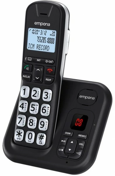 Schnurlose Telefone Emporia GD61AB Schnurlostelefon Mit Anrufbeantworter 1 Schnurlose Telefone Emporia GD61AB Schnurlostelefon Mit Anrufbeantworter