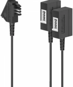 Zubehör Hama TAE-Verteiler TAE-F-Stecker>2 TAE-F-Kupplungen Schwarz