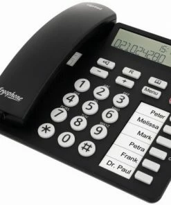 Telefone Mit Kabel Tiptel Ergophone 1300 Schnurgebundenes Telefon Schwarz