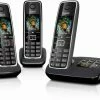Schnurlose Telefone Gigaset C530 A Trio Schnurlostelefon Mit Anrufbeantworter Schwarz