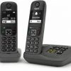 Schnurlose Telefone Gigaset AE690A Duo Schnurlostelefon Mit Anrufbeantworter Anthrazit