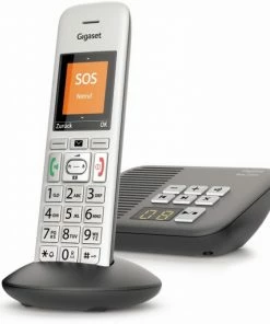 Schnurlose Telefone Gigaset E370A Schnurlostelefon Mit Anrufbeantworter Silber/grau -Festnetz Verkaufsladen e8897286 d313 46da 98fe 11f4548c2c52 600x600