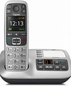Schnurlose Telefone Gigaset E560 A Schnurlostelefon Mit Anrufbeantworter Platin