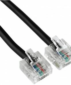 Zubehör Hama Modulator-Steck. US8p4c>US8p4c 1,5m Modular-Kabel Schwarz