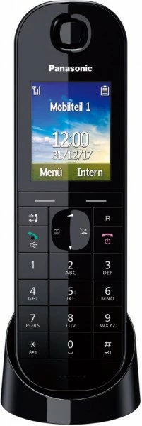 TK-Anlagen Panasonic KX-TGQ400GB Schnurloses IP-Telefon Schwarz