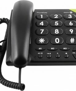 Telefone Mit Kabel Doro PhoneEasy 311 C Schnurgebundenes Telefon Schwarz