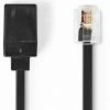 Zubehör Nedis TCGP90205BK50 RJ11-Kabel (5m) RJ11-Stecker>RJ11-Buchse Schwarz